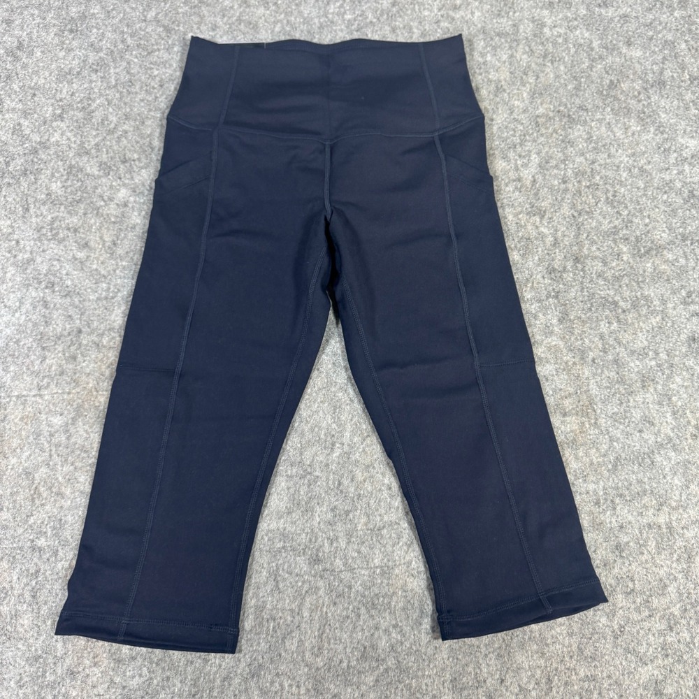 32 Degrees Cool Womens High Rise Capri Leggings Night Sky Navy Blue XS 1748339